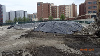 May 2018 - Installing Plastic Sheeting on Soil Stockpile