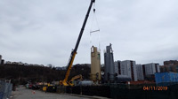 April 2019 - Erecting Grout Plant Silos