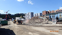 August 2020 - Applying Posi-Shell to Concrete Stockpile to Control Odors