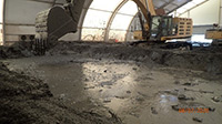 August 2020 - Soil Solidification Inside the Bulkhead Tent
