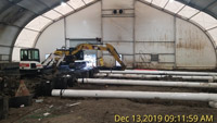 December 2019 - Completed Installation of Sheets, Whalers, and Tie Rods in Bulkhead Tent