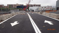 July 2017 - Opening of access road from north to south of 115 River Road building 