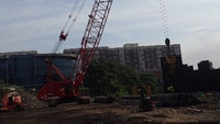 July 2017 - Installation of steel sheetpile bulkhead outboard of main Quanta property 