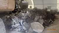 July 2020 - Concrete Stockpile from the Former 115 River Road Building in the Central Tent