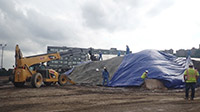 July 2020 - Covering the Soil Stockpile