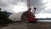 July 2020 - Moving Northern Half of Bulkhead Tent