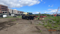 June 2017 - Clearing vegetation east of River Road in preparation for ISS