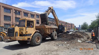 June 2018 - Temporary sewer line installation in South Parking Lot