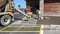 June 2020 - Pouring Concrete for Pier Building Office Stairs