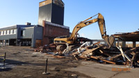 March 2017 - Looking southeast toward active demolition of the 115 River Road building in preparation for the OU1 Remedial Action