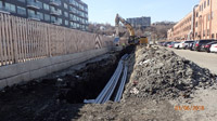 March 2018 - Trenching for Temporary Electric in South Parking Lot