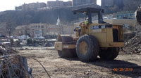 March 2019 - Compacting Ground Surface in Demo Area 