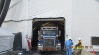 October 2019 - First day of Offsite Soil Removal in Bulkhead Tent