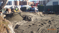 September 2019 - Applying Gravel Cap Over Completed ISS Area South of Pier Building