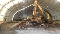 September 2020 - Concrete Stockpile in Central Tent