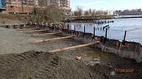 November 2020 - Preparing to Install Rip-Rap in Northeast Area of Site