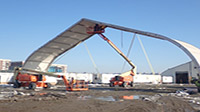 December 2020 - Dismantling the Final Segment of the Central Tent