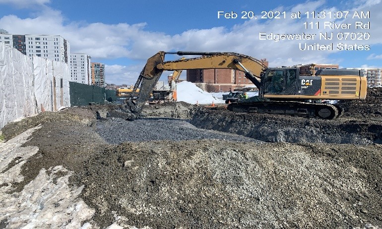 February 2021 - Soil Stabilization Outside Tents in Southwest Area